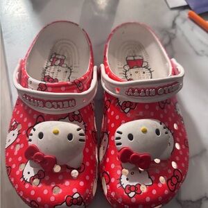 CROCS Red Hello Kitty Mules